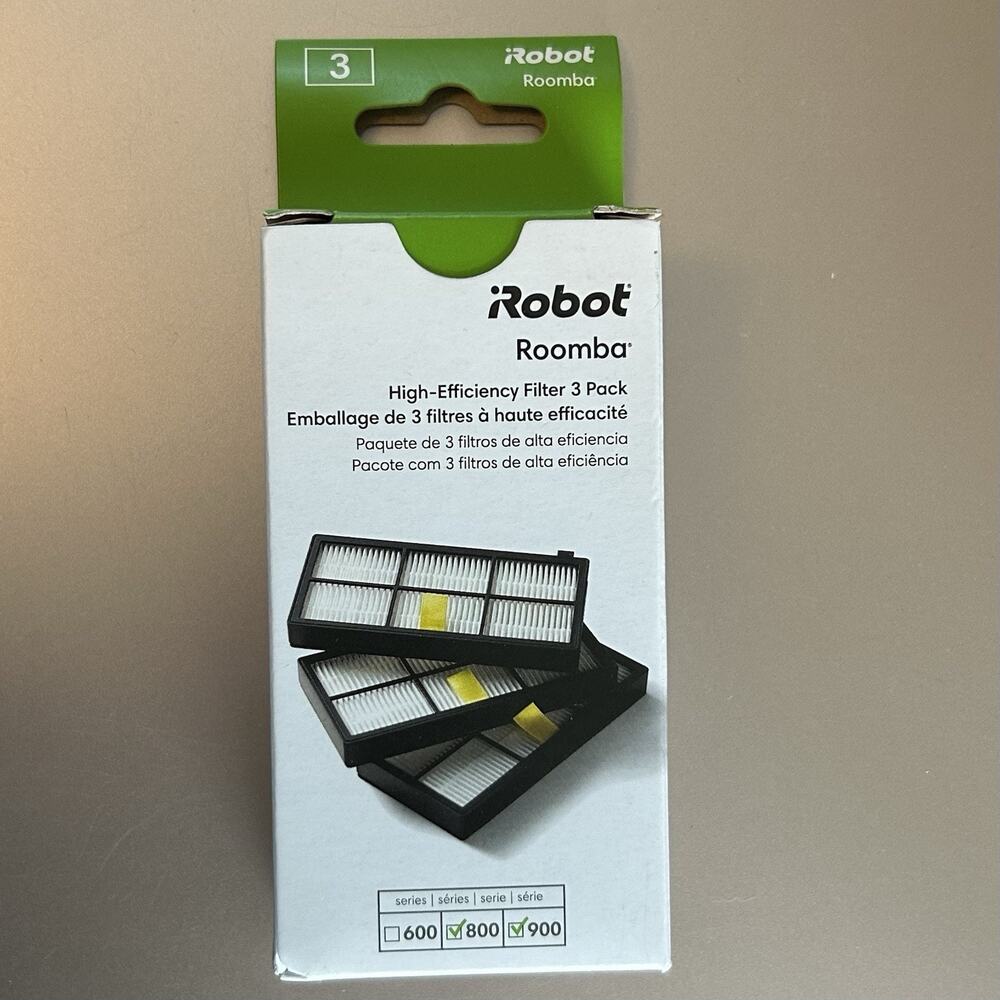 New GENUINE iRobot Roomba High Efficiency HEPA Filter 3 Pack, Series 800, 900